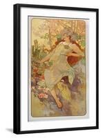 The Seasons: Autumn, 1896-Alphonse Mucha-Framed Giclee Print