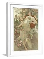 The Seasons: Autumn, 1896-Alphonse Mucha-Framed Giclee Print