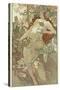 The Seasons: Autumn, 1896-Alphonse Mucha-Stretched Canvas