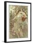 The Seasons: Autumn, 1896-Alphonse Mucha-Framed Giclee Print