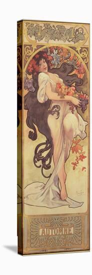 The Seasons: Autumn, 1897-Alphonse Mucha-Stretched Canvas