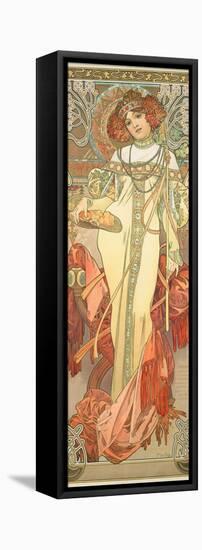 The Seasons: Autumn, 1900-Alphonse Mucha-Framed Stretched Canvas