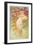 The Seasons: Spring, 1896-Alphonse Mucha-Framed Giclee Print