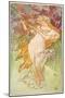 The Seasons: Spring, 1896-Alphonse Mucha-Mounted Giclee Print