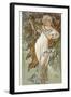 The Seasons: Spring, 1896-Alphonse Mucha-Framed Giclee Print