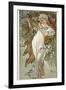 The Seasons: Spring, 1896-Alphonse Mucha-Framed Giclee Print