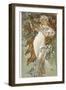 The Seasons: Spring, 1896-Alphonse Mucha-Framed Giclee Print