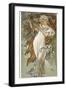 The Seasons: Spring, 1896-Alphonse Mucha-Framed Giclee Print