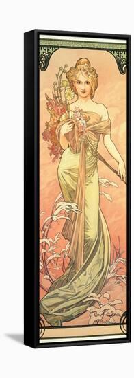 The Seasons: Spring, 1900-Alphonse Mucha-Framed Stretched Canvas