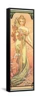 The Seasons: Spring, 1900-Alphonse Mucha-Framed Stretched Canvas