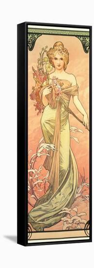 The Seasons: Spring, 1900-Alphonse Mucha-Framed Stretched Canvas