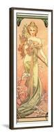 The Seasons: Spring, 1900-Alphonse Mucha-Framed Giclee Print