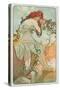 The Seasons: Summer, 1896-Alphonse Mucha-Stretched Canvas