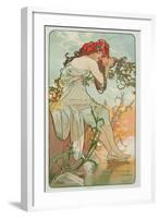 The Seasons: Summer, 1896-Alphonse Mucha-Framed Giclee Print