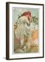 The Seasons: Summer, 1896-Alphonse Mucha-Framed Giclee Print