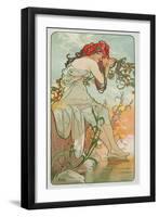 The Seasons: Summer, 1896-Alphonse Mucha-Framed Giclee Print