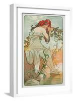 The Seasons: Summer, 1896-Alphonse Mucha-Framed Giclee Print