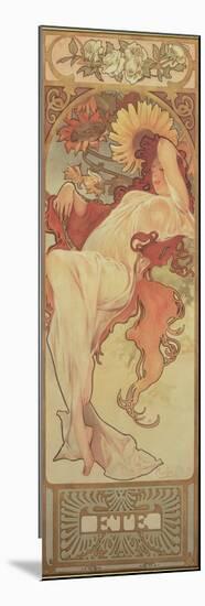 The Seasons: Summer, 1897-Alphonse Mucha-Mounted Premium Giclee Print
