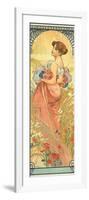 The Seasons: Summer, 1900-Alphonse Mucha-Framed Giclee Print