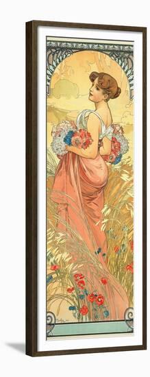 The Seasons: Summer, 1900-Alphonse Mucha-Framed Giclee Print