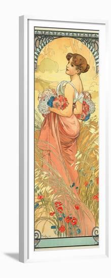 The Seasons: Summer, 1900-Alphonse Mucha-Framed Giclee Print