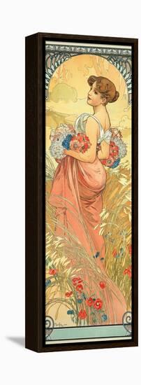 The Seasons: Summer, 1900-Alphonse Mucha-Framed Stretched Canvas