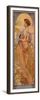 The Seasons: Summer, 1900-Alphonse Mucha-Framed Premium Giclee Print