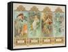 The Seasons: Variant 3-Alphonse Mucha-Framed Stretched Canvas