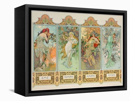 The Seasons: Variant 3-Alphonse Mucha-Framed Stretched Canvas