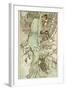 The Seasons: Winter, 1896-Alphonse Mucha-Framed Giclee Print