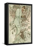 The Seasons: Winter, 1896-Alphonse Mucha-Framed Stretched Canvas