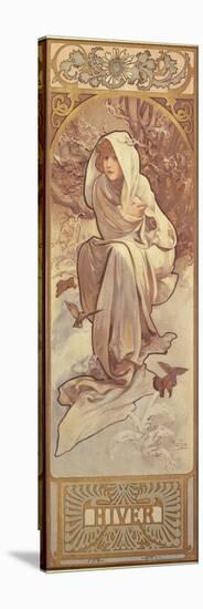 The Seasons: Winter, 1897-Alphonse Mucha-Stretched Canvas