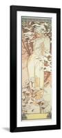 The Seasons: Winter, 1900-Alphonse Mucha-Framed Giclee Print