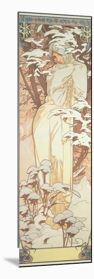 The Seasons: Winter, 1900-Alphonse Mucha-Mounted Giclee Print