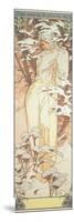 The Seasons: Winter, 1900-Alphonse Mucha-Mounted Giclee Print