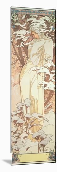 The Seasons: Winter, 1900-Alphonse Mucha-Mounted Giclee Print