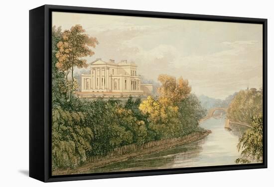 The Seat of G.B. Greenough Esq., Regent's Park, from Ackermann's 'Repository of Arts'-English-Framed Stretched Canvas