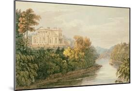 The Seat of G.B. Greenough Esq., Regent's Park, from Ackermann's 'Repository of Arts'-English-Mounted Giclee Print