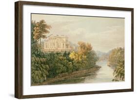 The Seat of G.B. Greenough Esq., Regent's Park, from Ackermann's 'Repository of Arts'-English-Framed Giclee Print