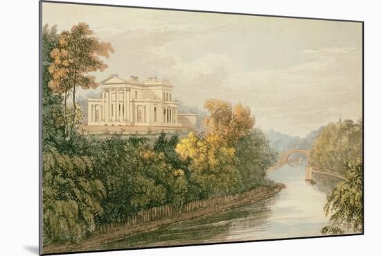 The Seat of G.B. Greenough Esq., Regent's Park, from Ackermann's 'Repository of Arts'-English-Mounted Giclee Print