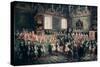 The Seat of Justice in the Parlement of Paris, 1723-Nicolas Lancret-Stretched Canvas