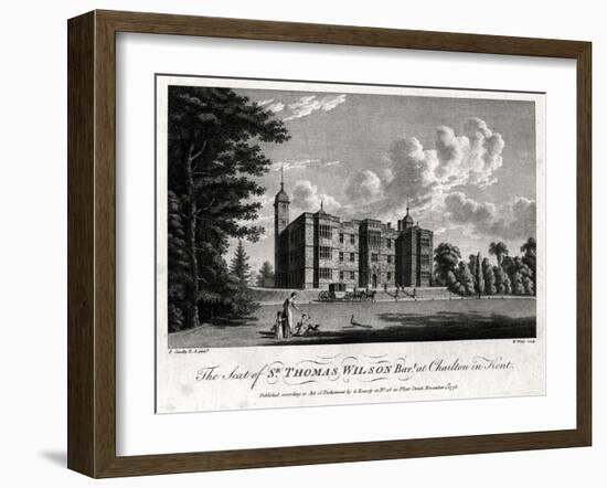 The Seat of Sir Thomas Wilson Bart at Charlton in Kent, 1776-William Watts-Framed Giclee Print