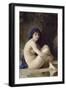 The Seated Bather-William Adolphe Bouguereau-Framed Art Print