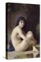 The Seated Bather-William Adolphe Bouguereau-Stretched Canvas