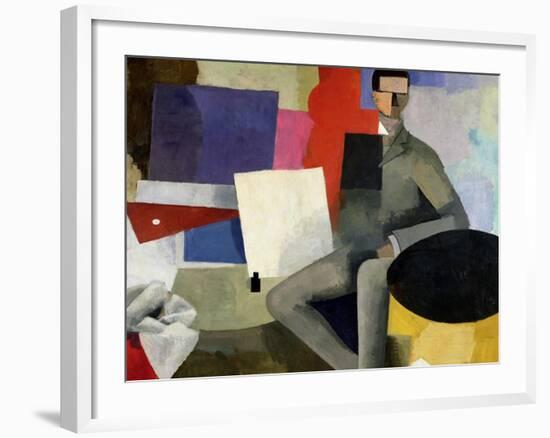 The Seated Man, or the Architect-Roger de La Fresnaye-Framed Giclee Print