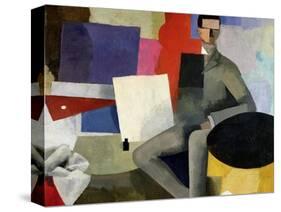 The Seated Man, or the Architect-Roger de La Fresnaye-Stretched Canvas