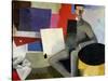 The Seated Man, or the Architect-Roger de La Fresnaye-Stretched Canvas