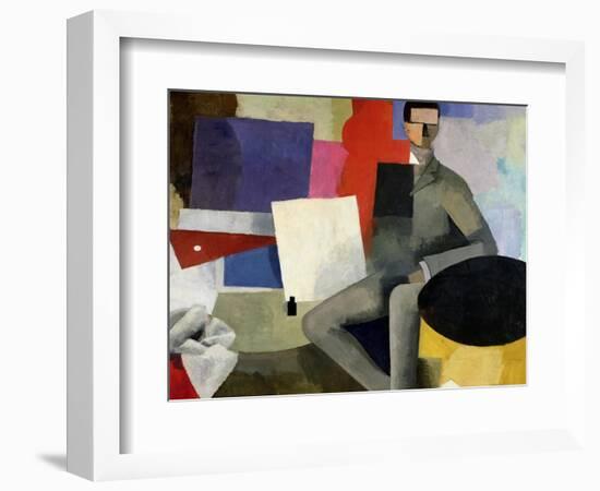 The Seated Man, or the Architect-Roger de La Fresnaye-Framed Giclee Print