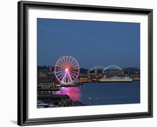 The Seattle Great Wheel, Seattle, Washington, USA-Jamie & Judy Wild-Framed Photographic Print