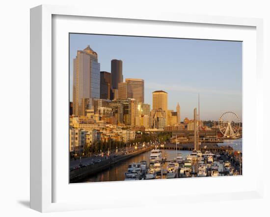 The Seattle Great Wheel, Seattle, Washington, USA-Jamie & Judy Wild-Framed Premium Photographic Print